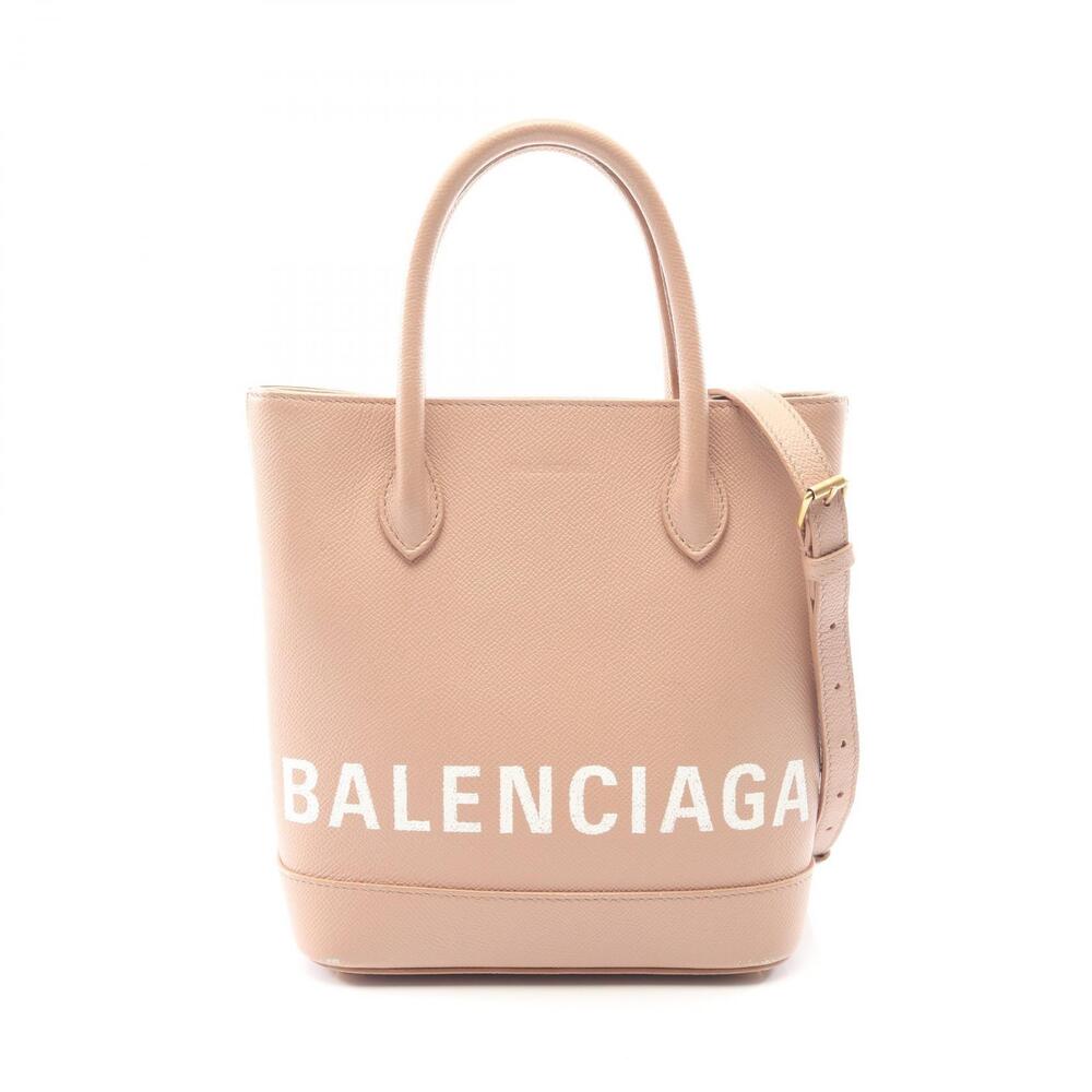 Balenciaga Ville Handbag Leather Pink